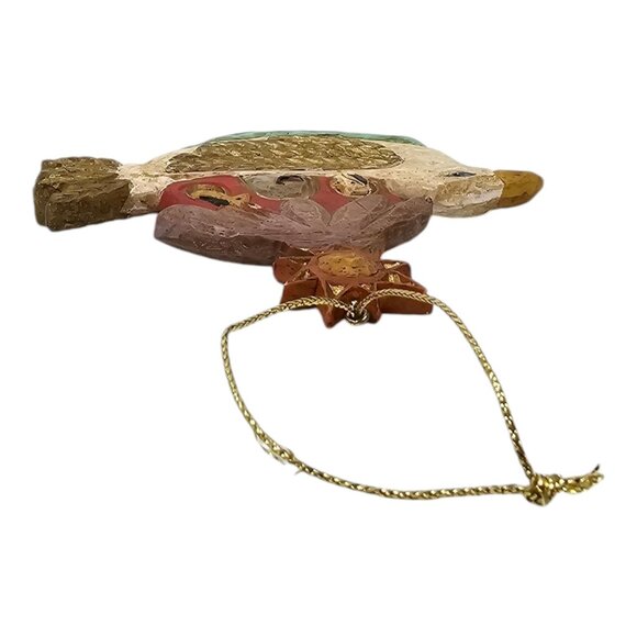 Noahs Ark Peace Dove Star Christmas Ornament Holiday Resin Vintage MCM Decor - Picture 3 of 16